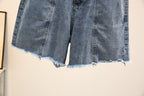 Women Denim Shorts Plus Size Straight Leg Relaxed Fit - Evergreen Outfits - Women Shorts