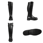 Women High Top Boots Buckle Closure Closed Toe Design - Evergreen Outfits - Women Boots