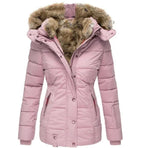 Women Jacket | Fitted Cut with Lined Hood for Winter - Evergreen Outfits- Jackets