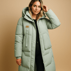 Women Jacket | Fitted Cut with Zip Front Closure Winter - Evergreen Outfits- Jackets