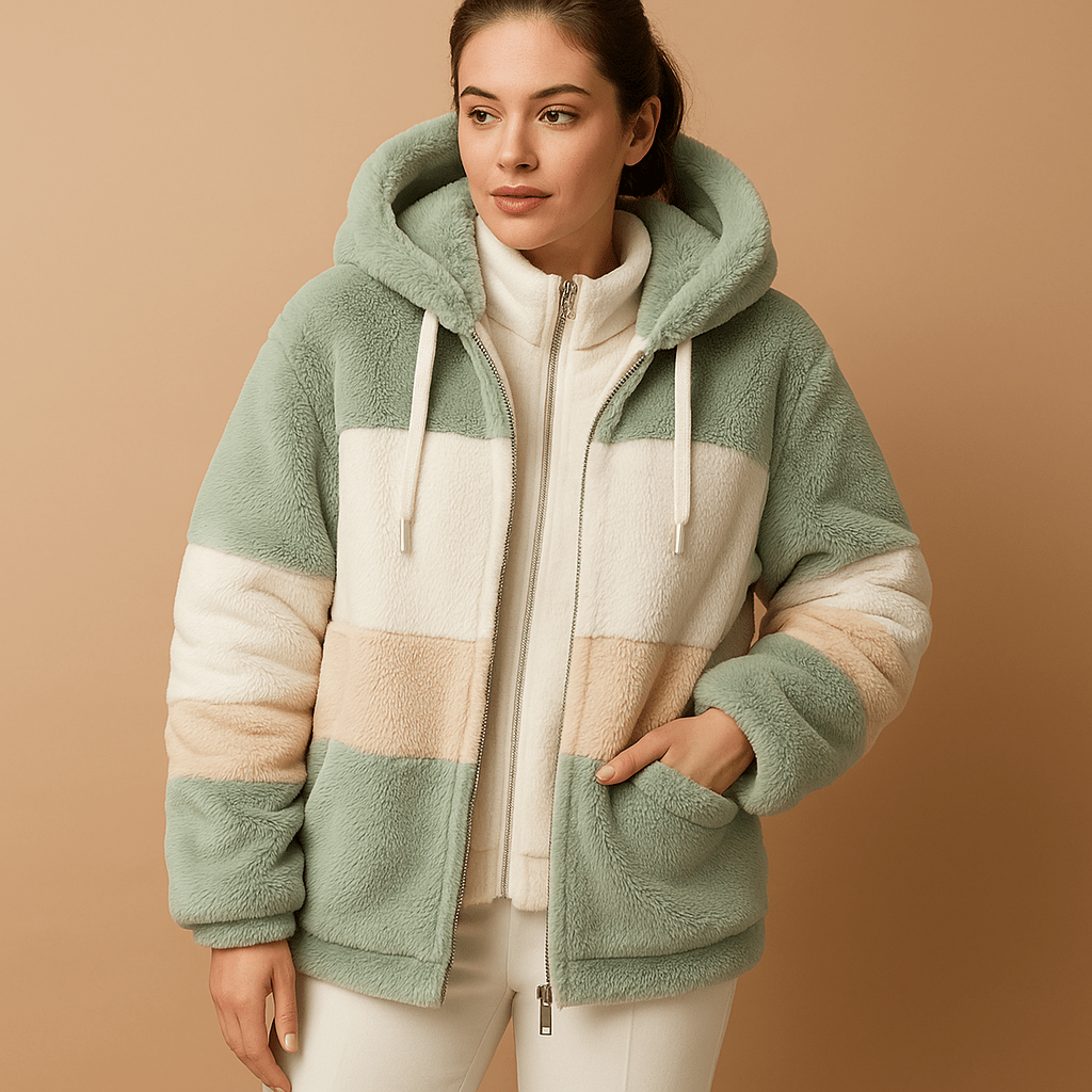 Women Jacket | Loose Knit Fit with Retro Silhouette Design - Evergreen Outfits- Jackets