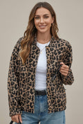 Women Jacket | Oversized Bomber with Snap-Button Front - Evergreen Outfits- Jackets