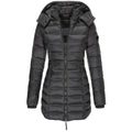 Women Jacket | Quilted Build with Removable Hood and Zip Pockets - Evergreen Outfits- Jackets