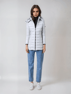 Women Jacket | Quilted Build with Removable Hood and Zip Pockets - Evergreen Outfits- Jackets
