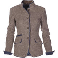 Women Jacket | Tailored Fit with High Collar and Button Front - Evergreen Outfits- Jackets