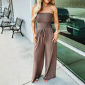 Women Jumpsuit Loose Fit With Functional Pockets Detail - Evergreen Outfits - Women Jumpsuit