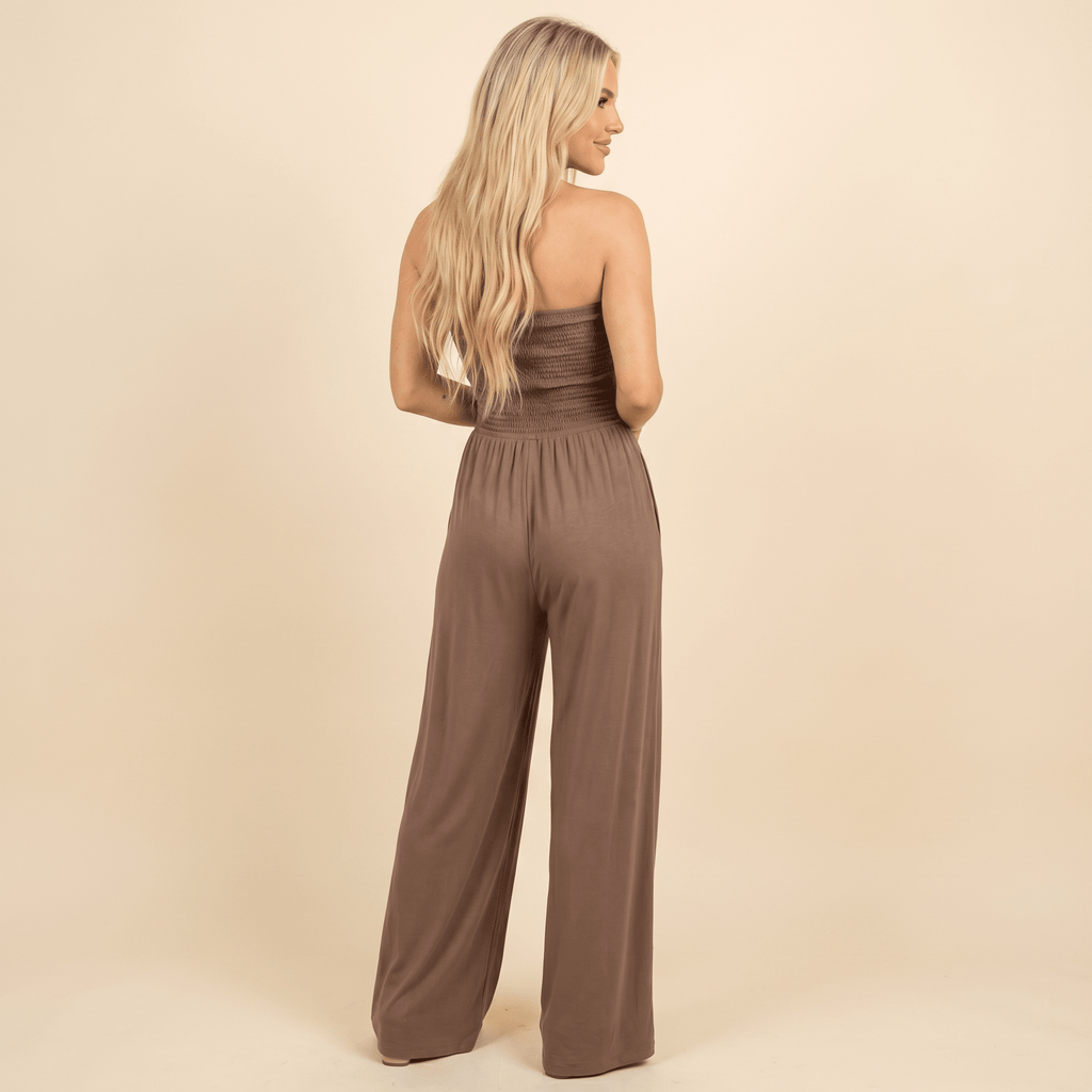 Women Jumpsuit Loose Fit With Functional Pockets Detail - Evergreen Outfits - Women Jumpsuit