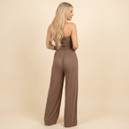 Women Jumpsuit Loose Fit With Functional Pockets Detail - Evergreen Outfits - Women Jumpsuit