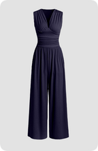 Women Jumpsuit Sleeveless Tailored Fit Flowing Silhouette - Evergreen Outfits - Women Jumpsuit