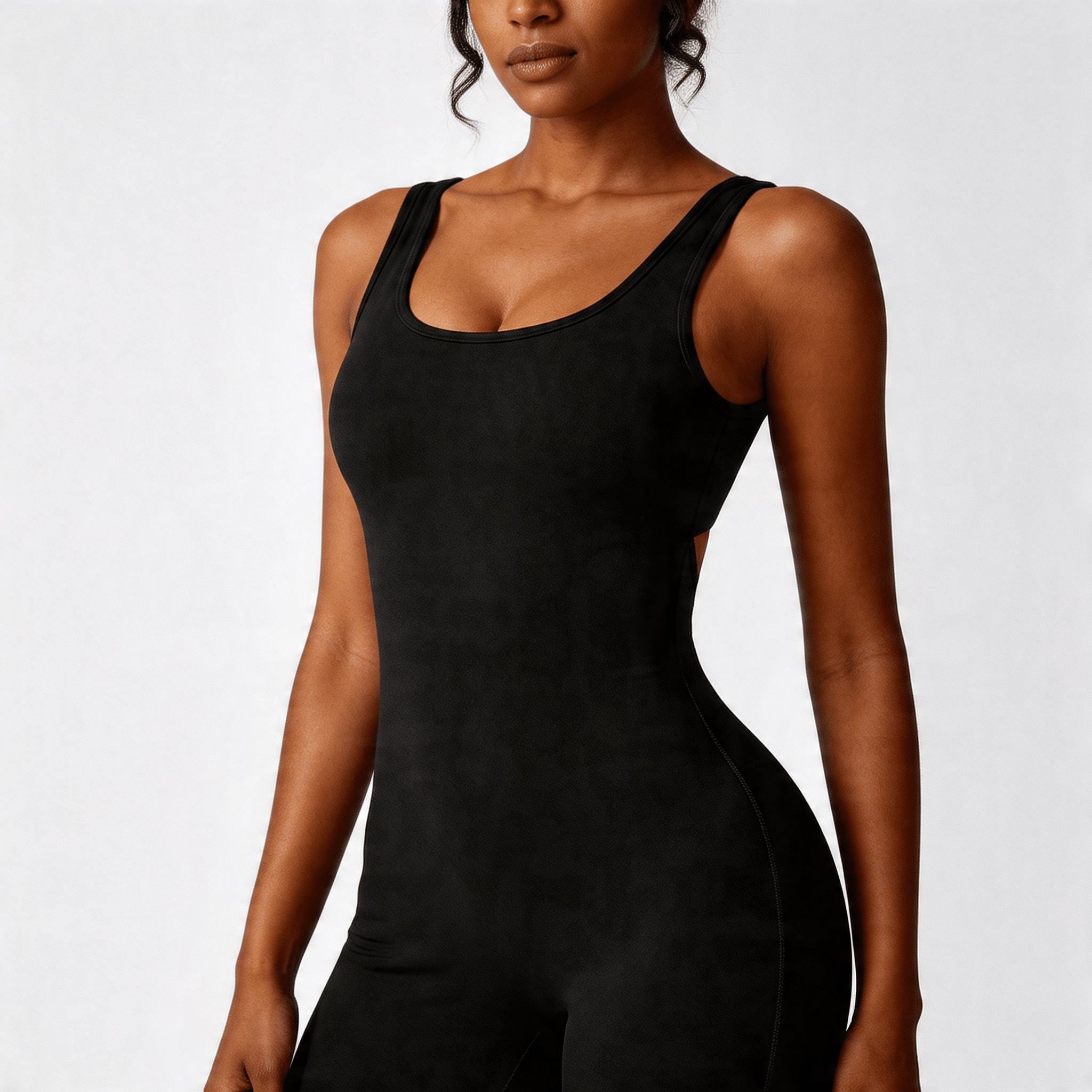 Women Jumpsuit Slim Fit Racerback Flared Trousers Fit - Evergreen Outfits - Women Jumpsuit