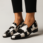 Women Loafers Modern Clean Lines Slip On Closure Style - Evergreen Outfits - Women Loafers