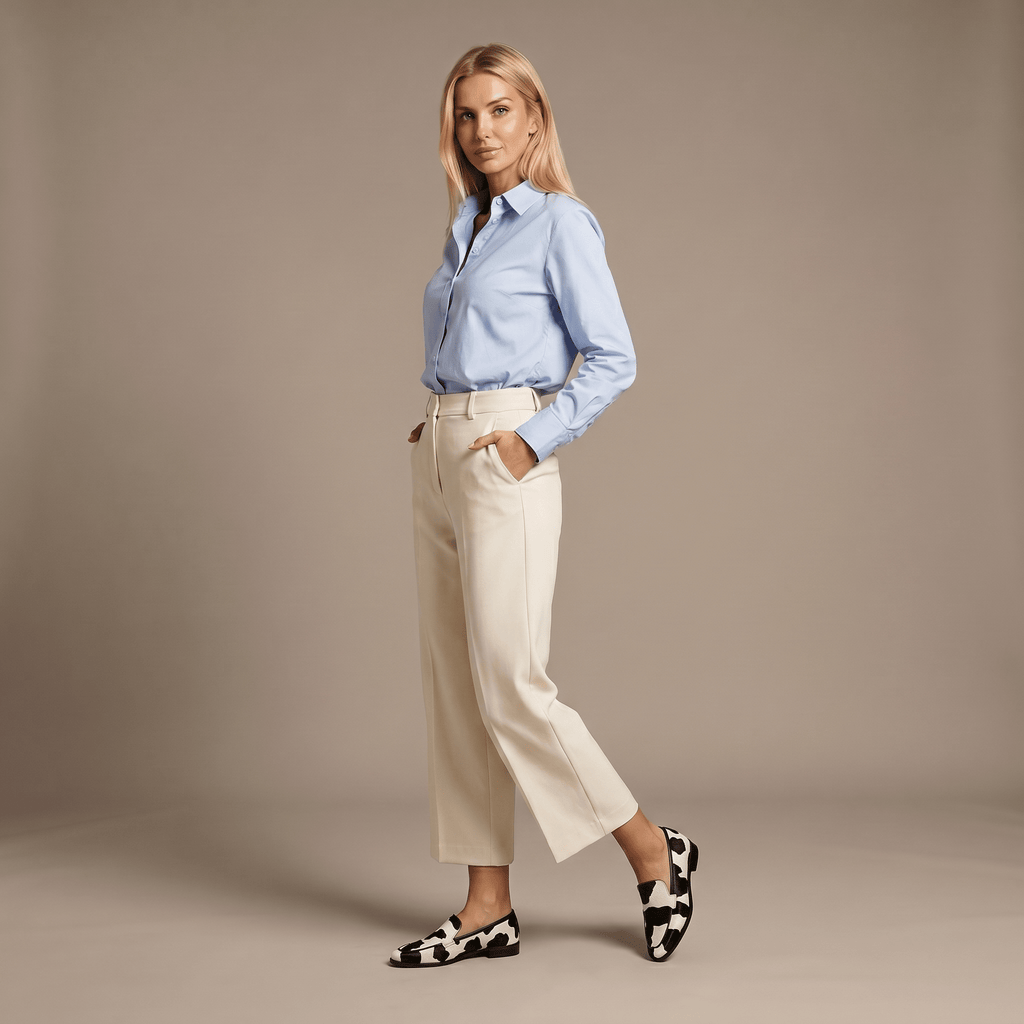 Women Loafers Modern Clean Lines Slip On Closure Style - Evergreen Outfits - Women Loafers