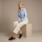 Women Loafers Slip On Closure Buckle Detail Design - Evergreen Outfits - Women Loafers