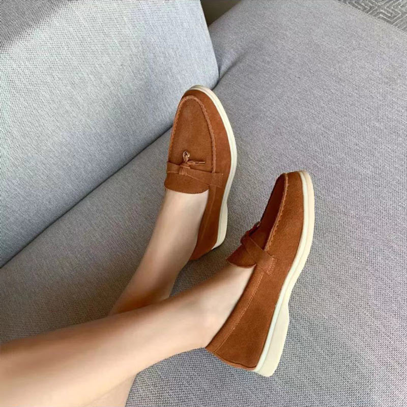 Women Loafers Slip - On Flat Low Profile Design - Evergreen Outfits - Women Loafers