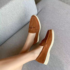 Women Loafers Slip - On Flat Low Profile Design - Evergreen Outfits - Women Loafers