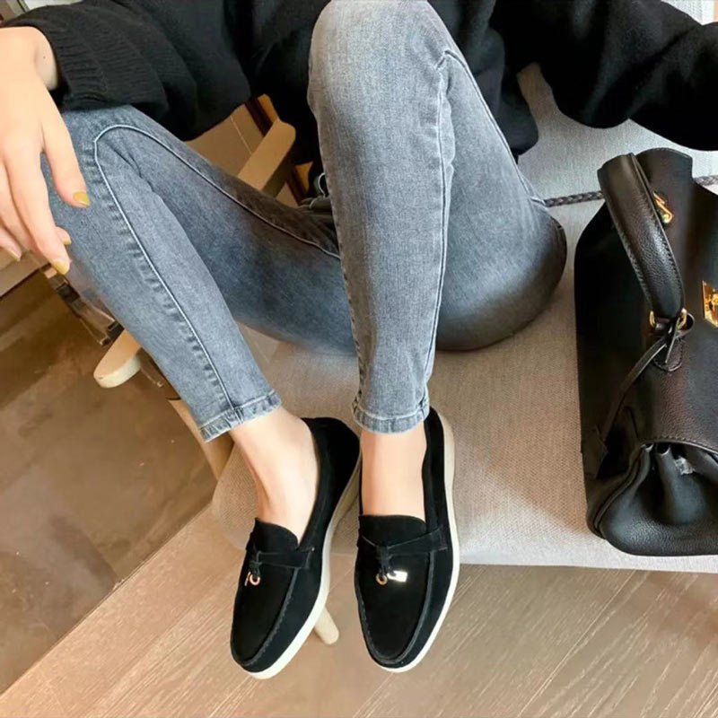 Women Loafers Slip - On Flat Low Profile Design - Evergreen Outfits - Women Loafers
