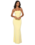 Women Maxi Dress Bodycon Backless Sleeveless Strappy - Evergreen Outfits - Women Maxi Dress