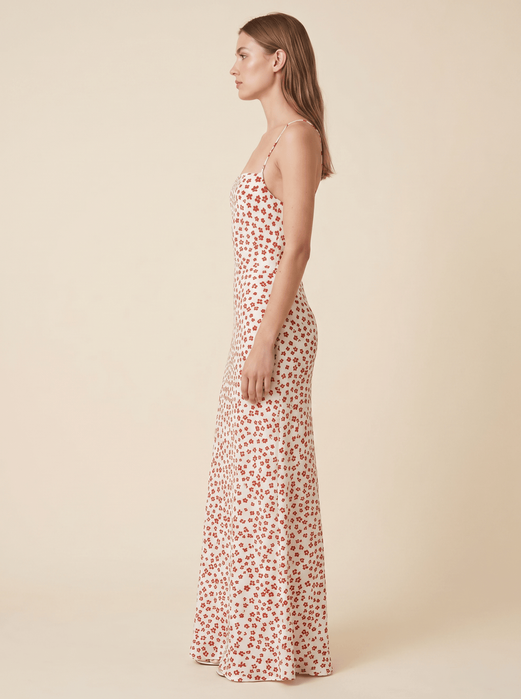 Women Maxi Dress Floral Print Spaghetti Strap Design - Evergreen Outfits - Women Maxi Dress