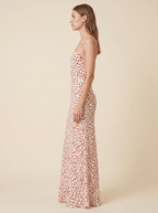 Women Maxi Dress Floral Print Spaghetti Strap Design - Evergreen Outfits - Women Maxi Dress
