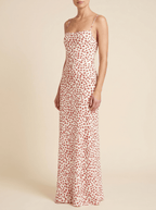 Women Maxi Dress Floral Print Spaghetti Strap Design - Evergreen Outfits - Women Maxi Dress