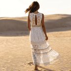 Women Maxi Dress Relaxed Fit Boho Style Design - Evergreen Outfits - Women Maxi Dress