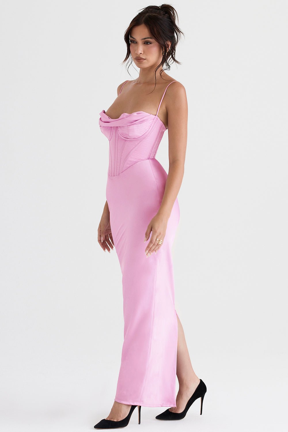 Women Maxi Dress Sleeveless Corset Fitted Design - Evergreen Outfits - Women Maxi Dress