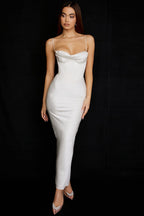 Women Maxi Dress Sleeveless Corset Fitted Design - Evergreen Outfits - Women Maxi Dress