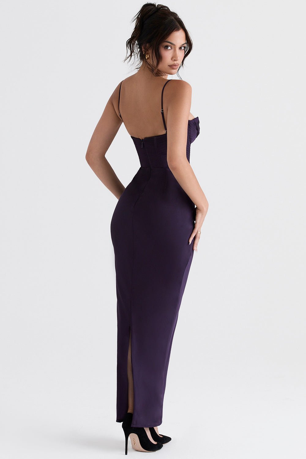 Women Maxi Dress Sleeveless Corset Fitted Design - Evergreen Outfits - Women Maxi Dress