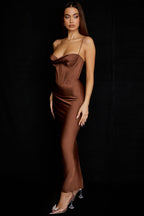 Women Maxi Dress Sleeveless Corset Fitted Design - Evergreen Outfits - Women Maxi Dress