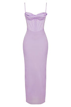Women Maxi Dress Sleeveless Corset Fitted Design - Evergreen Outfits - Women Maxi Dress