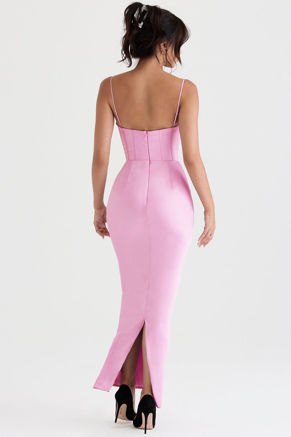 Women Maxi Dress Sleeveless Corset Fitted Design - Evergreen Outfits - Women Maxi Dress