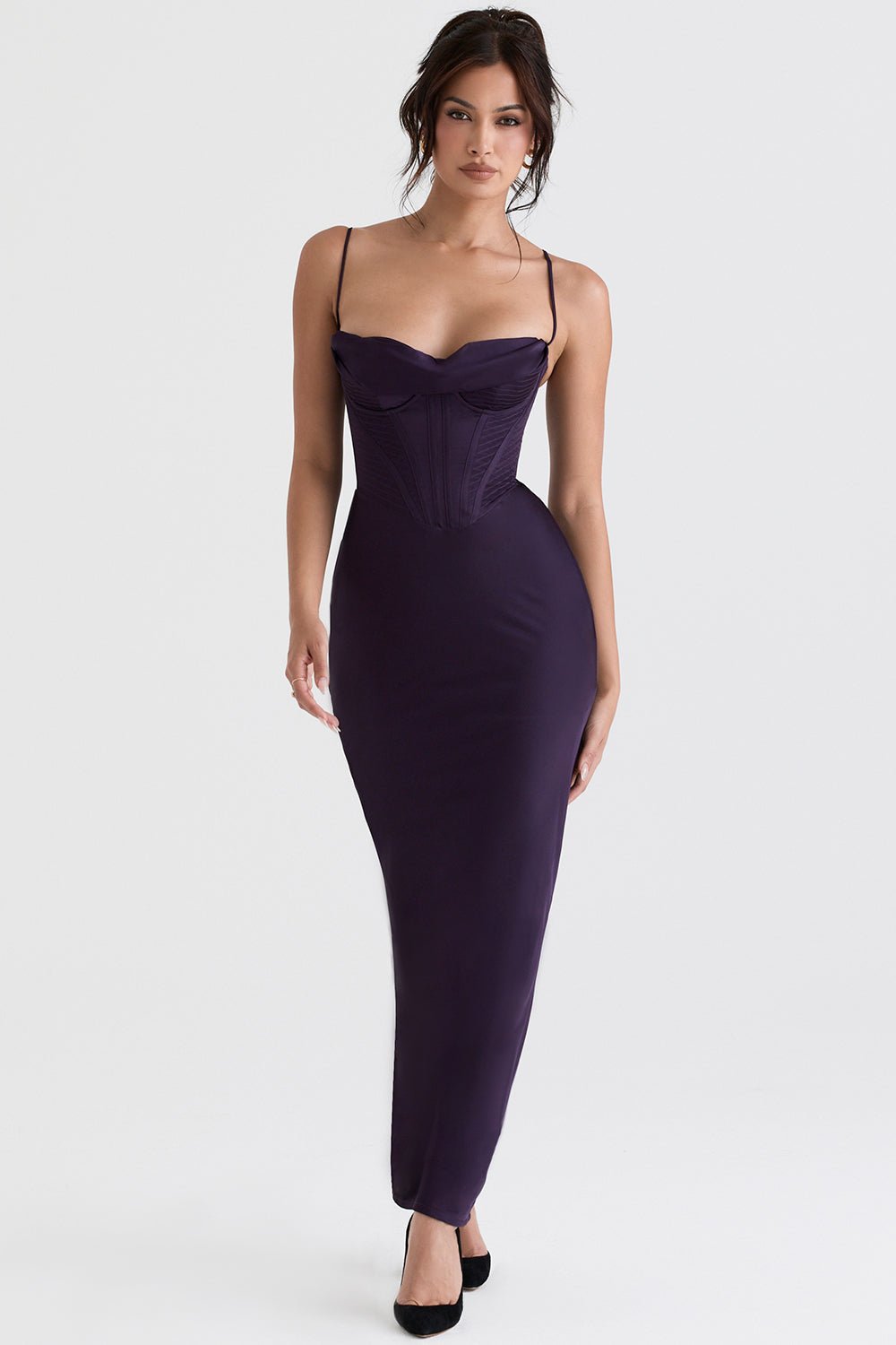 Women Maxi Dress Sleeveless Corset Fitted Design - Evergreen Outfits - Women Maxi Dress