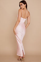 Women Maxi Dress Sleeveless Corset Fitted Design - Evergreen Outfits - Women Maxi Dress