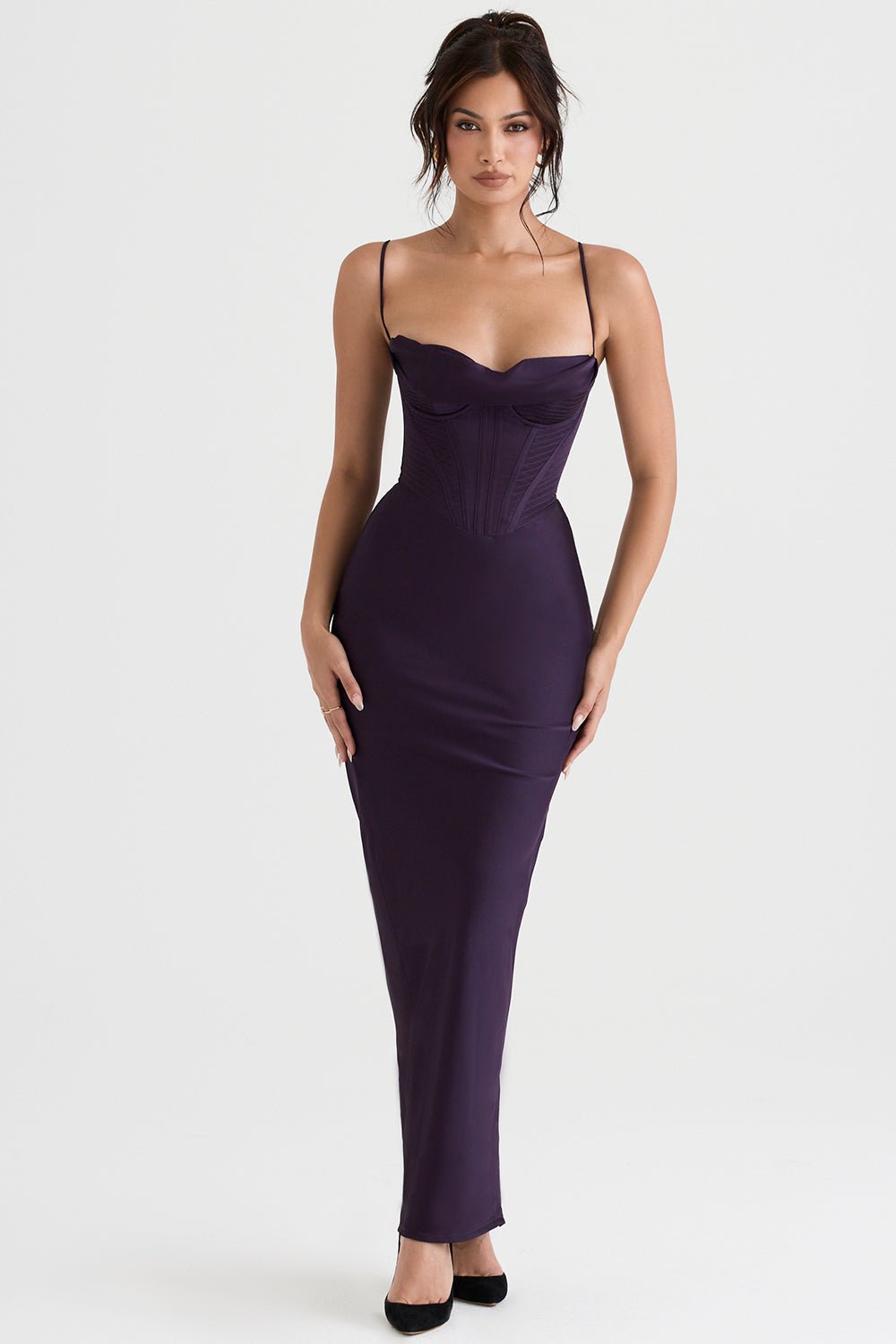 Women Maxi Dress Sleeveless Corset Fitted Design - Evergreen Outfits - Women Maxi Dress