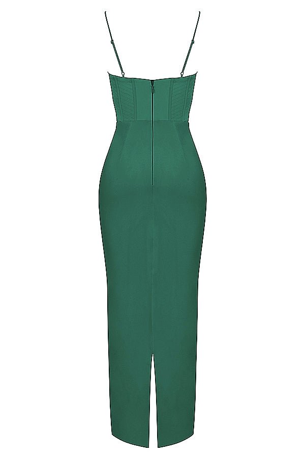 Women Maxi Dress Sleeveless Corset Fitted Design - Evergreen Outfits - Women Maxi Dress