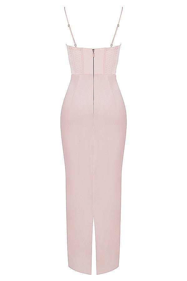 Women Maxi Dress Sleeveless Corset Fitted Design - Evergreen Outfits - Women Maxi Dress