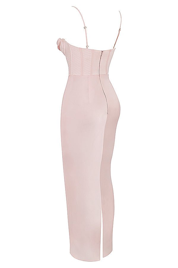Women Maxi Dress Sleeveless Corset Fitted Design - Evergreen Outfits - Women Maxi Dress