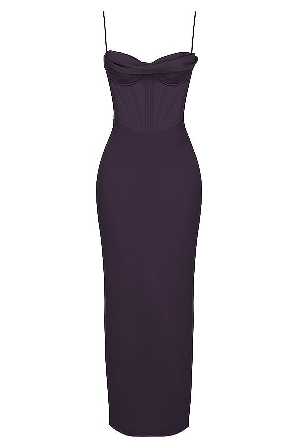 Women Maxi Dress Sleeveless Corset Fitted Design - Evergreen Outfits - Women Maxi Dress