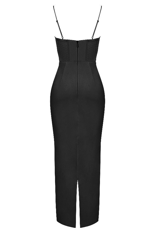 Women Maxi Dress Sleeveless Corset Fitted Design - Evergreen Outfits - Women Maxi Dress