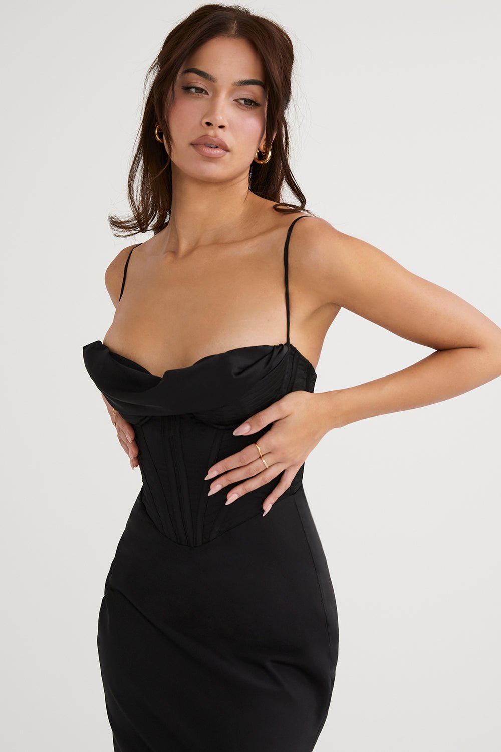 Women Maxi Dress Sleeveless Corset Fitted Design - Evergreen Outfits - Women Maxi Dress