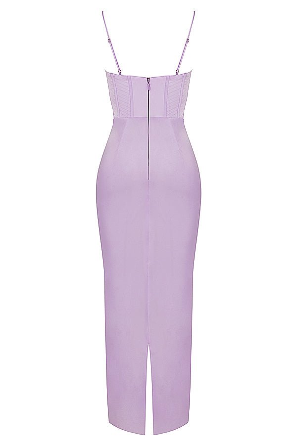 Women Maxi Dress Sleeveless Corset Fitted Design - Evergreen Outfits - Women Maxi Dress