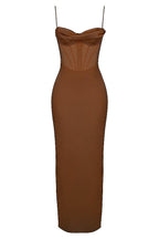 Women Maxi Dress Sleeveless Corset Fitted Design - Evergreen Outfits - Women Maxi Dress