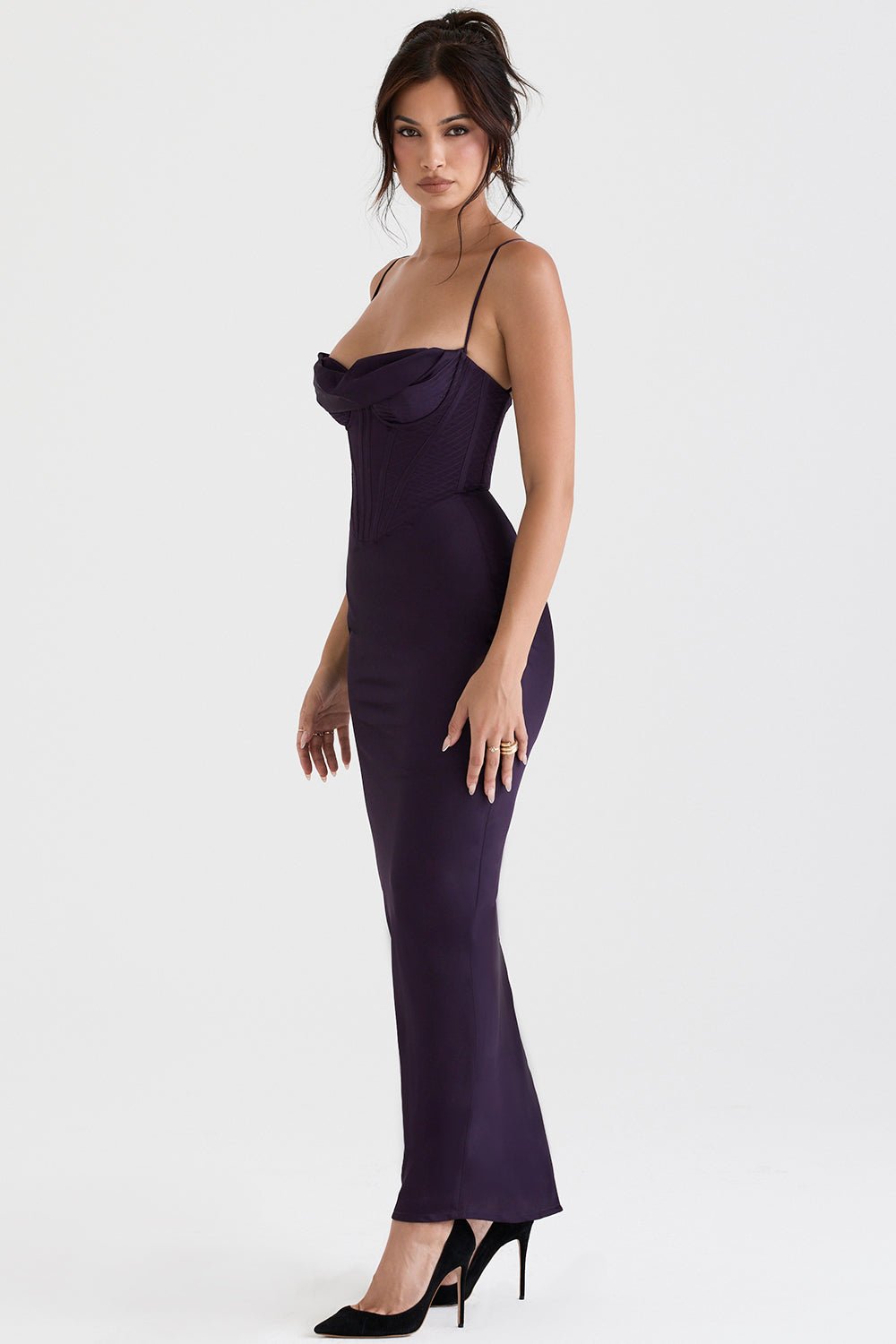 Women Maxi Dress Sleeveless Corset Fitted Design - Evergreen Outfits - Women Maxi Dress