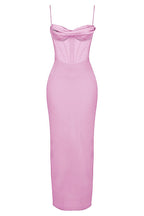 Women Maxi Dress Sleeveless Corset Fitted Design - Evergreen Outfits - Women Maxi Dress