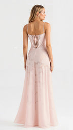 Women Maxi Dress Spaghetti Strap Corset Bodice Fit - Evergreen Outfits - Women Maxi Dress