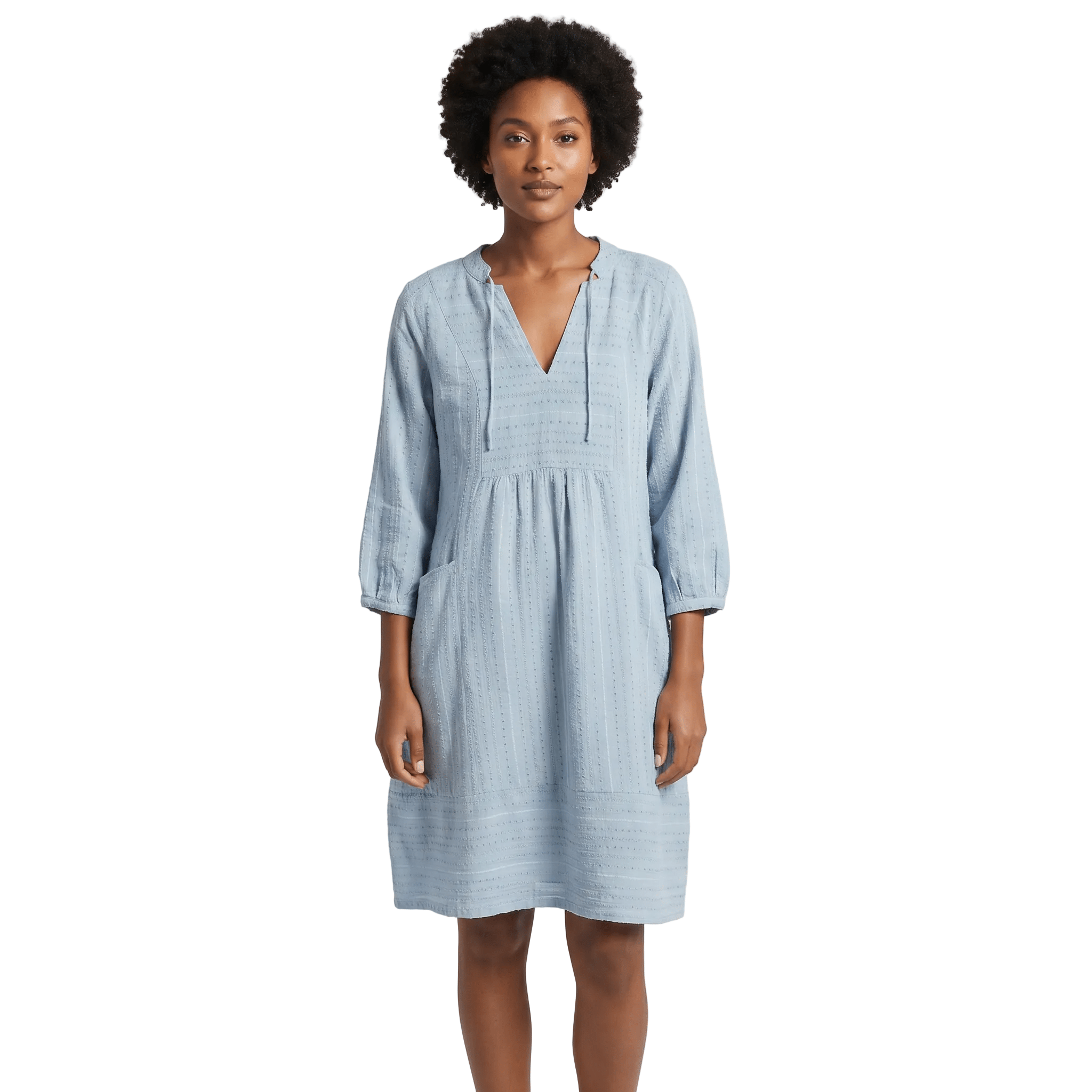 Women Midi Dress Relaxed Fit Slip On Closure Style - Evergreen Outfits - Women Midi Dress
