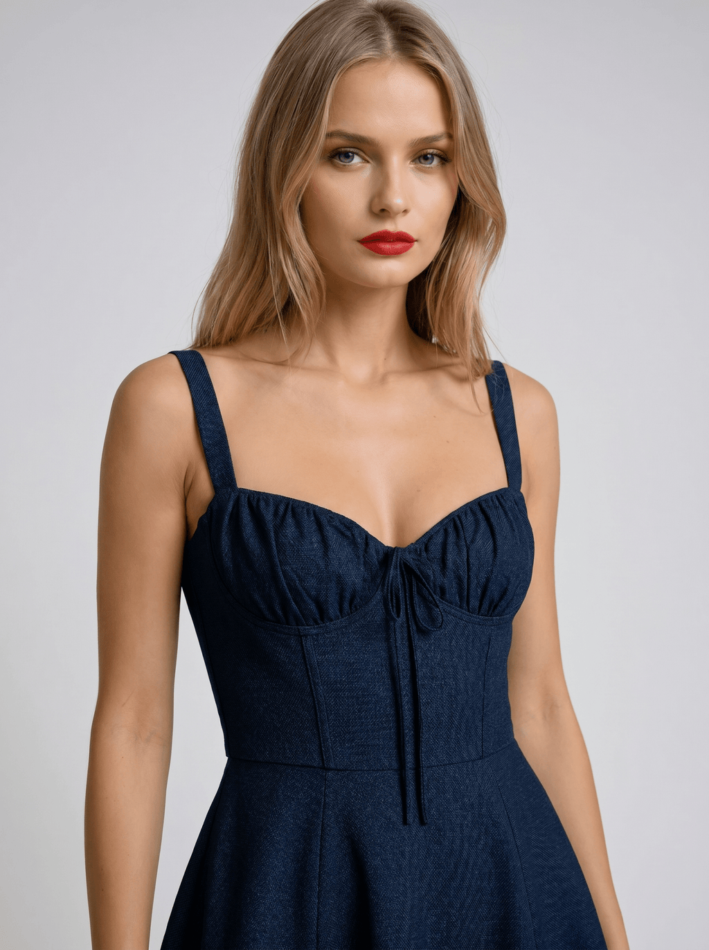 Women Midi Dress Sleeveless Sweetheart Neckline Flared - Evergreen Outfits - Women Midi Dress