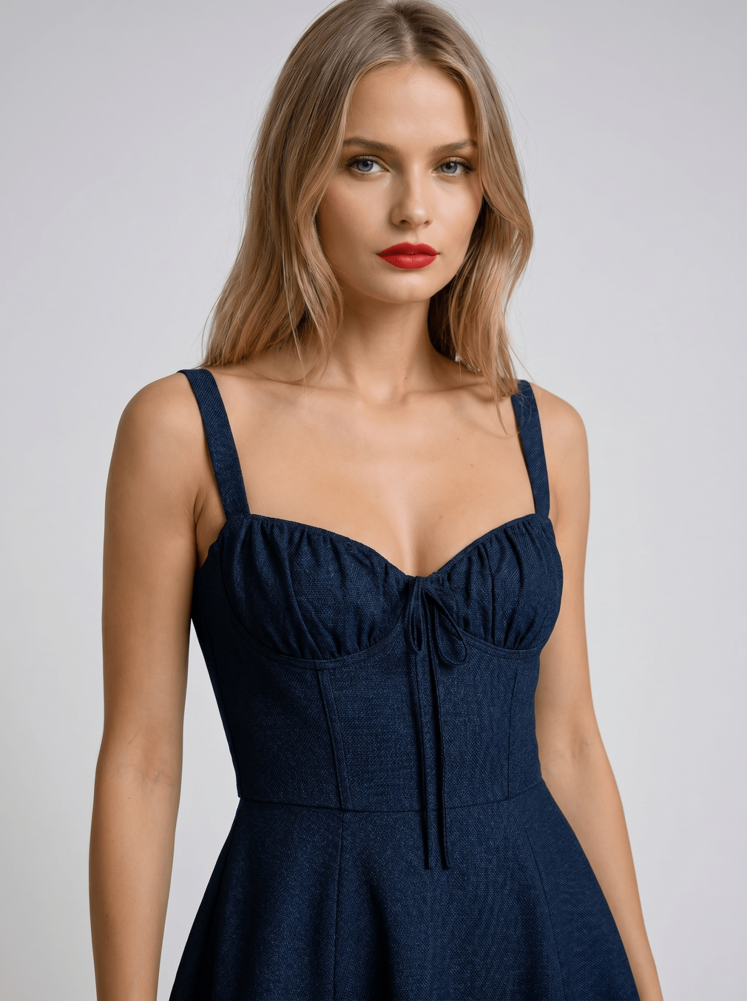 Women Midi Dress Sleeveless Sweetheart Neckline Flared - Evergreen Outfits - Women Midi Dress