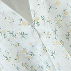 Women Mini Dress Eyelet Floral Embroidered V Neck Design - Evergreen Outfits - Women Mini Dress