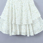 Women Mini Dress Eyelet Floral Embroidered V Neck Design - Evergreen Outfits - Women Mini Dress